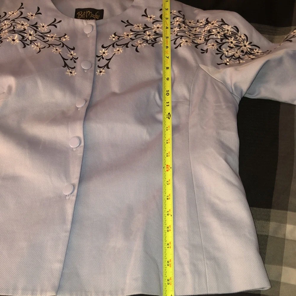 Bob Mackie Wearable‎ Art Jacket Floral Embroidered Women’s XL